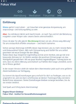 FokusVital Atemübung android App screenshot 0